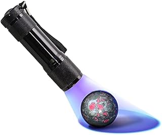 HQRP 12 LED 365 nm Flashlight Blacklight for Minerals Inspection Identification, Gemstone Detection
