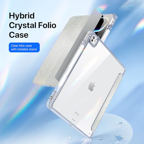 Coque iPad Pro 13 2024 avec support double position pour le bureau