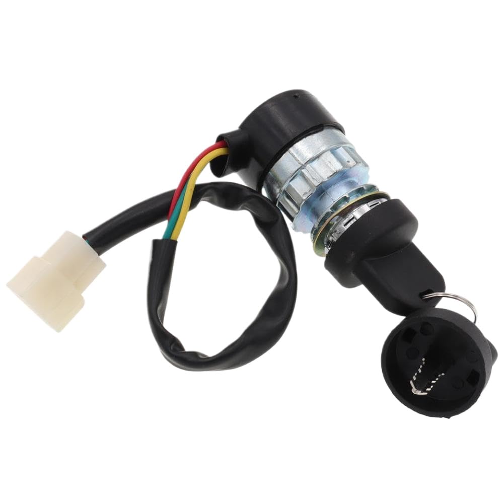 3-Wire 3-Pin Ignition Lock Switch with Key for Small Engine Applications