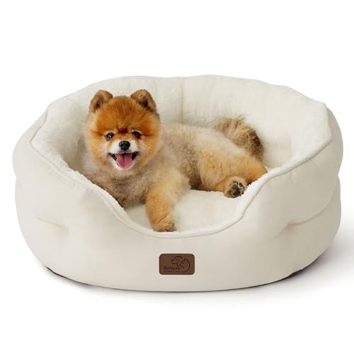Bedsure Dog Beds for Small Dogs - Round Cat Beds