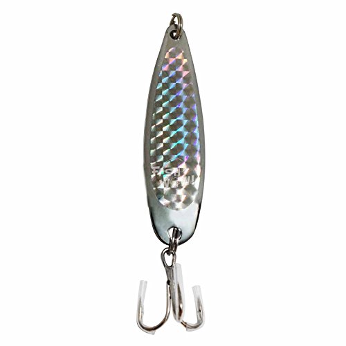 6Pcs Set 2Oz 6Inch Fishing Spoon With Treble Hook Gold & Silver - Fish Wow! #TOP4