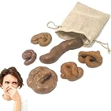 6 Piezas Caca Falsa, Modelo de Caca Falsa, Caca Falsa Divertida, Juguetes de Caca Realistas, Caca de Broma, Juguete de Caca de Broma, Adecuado para La Broma de Halloween del Día de Los Inocentes