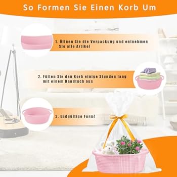 Lot De 2 Paniers En Bambou + Accessoires Pour Paniers Cadeaux - 30x20x15 Cm, Idéal Fête, Anniversaire, Décoration