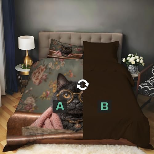 Housse de couette réversible en microfibre douce et facile à laver - 4