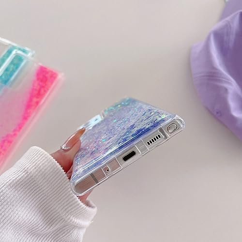 Coque Samsung S20FE paillettes liquides violette LVTFCO antichoc
