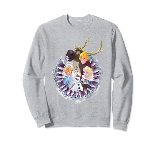 Disney Frozen Christmas Wreath Group Shot Sweatshirt