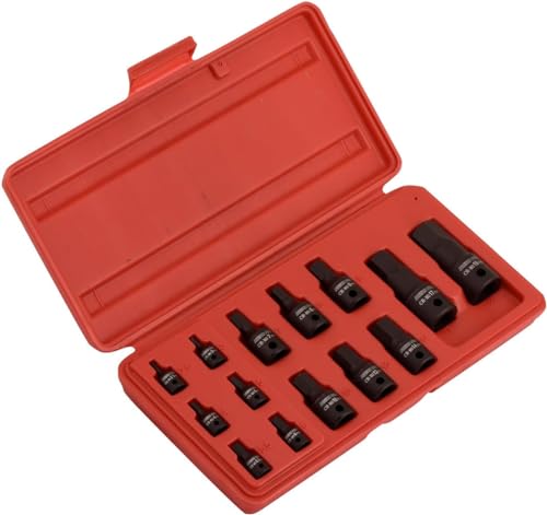 NEIKO 01141B Allen-Bit Socket Set, Metric Socket Set, 2.5 mm to 19 mm, 1/4-Inch, 3/8-Inch, and 1/2-Inch Drive, CrMo Steel, Impact-Grade, 14-Piece Set by NEIKO - Image 2