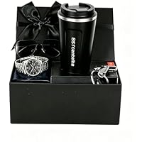 BSTcentelha Juego de Regalo para Hombre, Reloj de Pulsera,