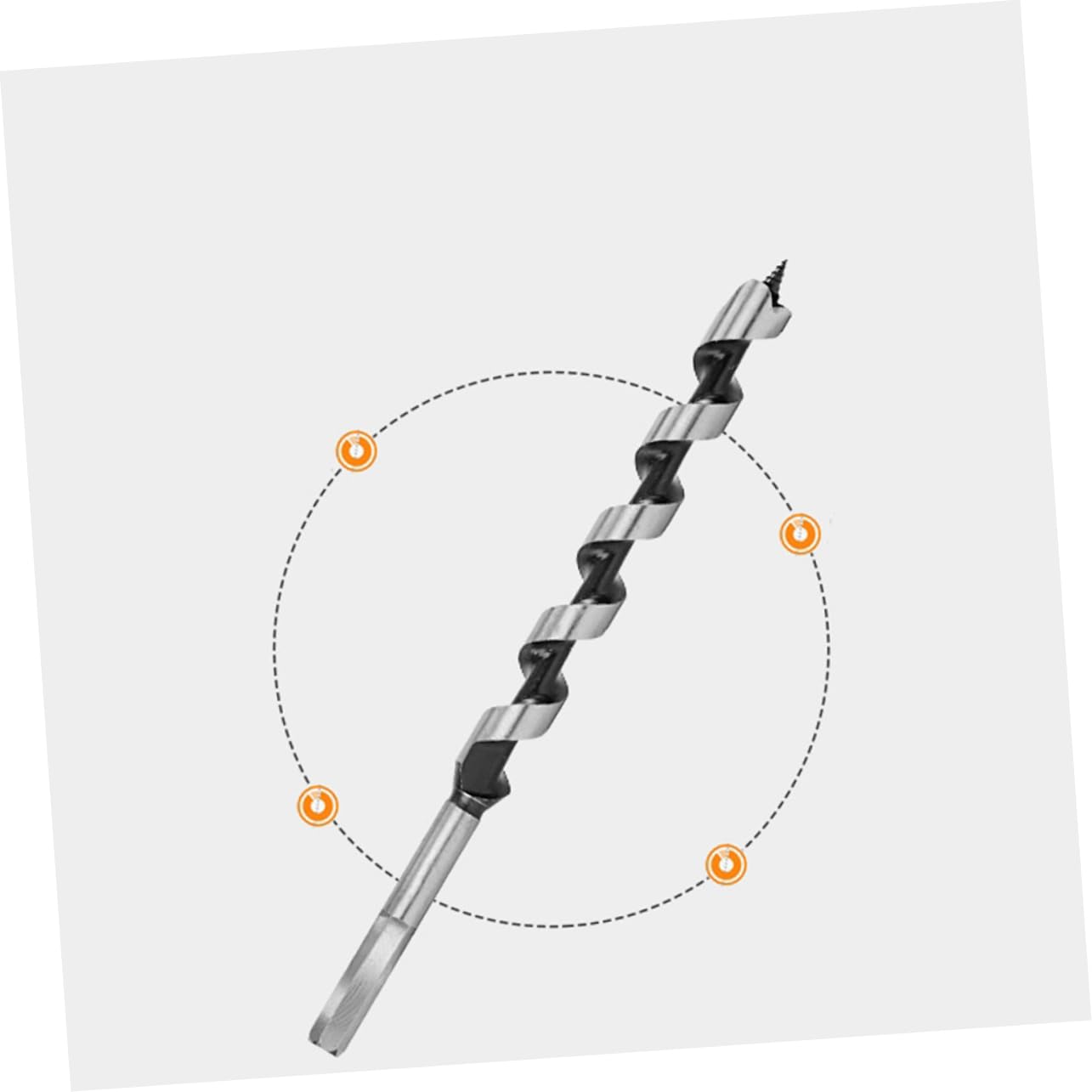 Hemobllo 6pcs Long Auger Drill Bit for Woodworking Self-Drilling Hole Opener for Deep Clean Soft and Hard Wood