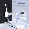 Adaptador Ethernet 1000Mbps para Chromecast con Google TV, adaptador USB C a Ethernet con puerto de carga de 100W, adaptador Ethernet a USB C para Chromecast Google TV [HD/4K], laptop, con más dispositivos de streaming TV Stick 8