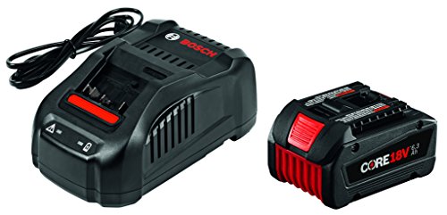 Bosch 18V Starter Kit with CORE18V Battery and Charger GXS18V-01N14,Black