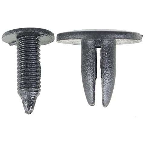 marddpair 100 Pcs 6mm Dia Hole Black Auto Car Door Fender Plastic Rivets Retainer Clips Replacement for Most Cars 91512SM4003 Cover