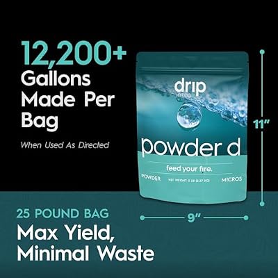 Powder D, Micronutrient Supplement, Complete Chelated Trace Mineral Blend with Fe-DTPA Iron, Water-Soluble and Clean for RO Water, Soil and Coco, 5 lb Bag