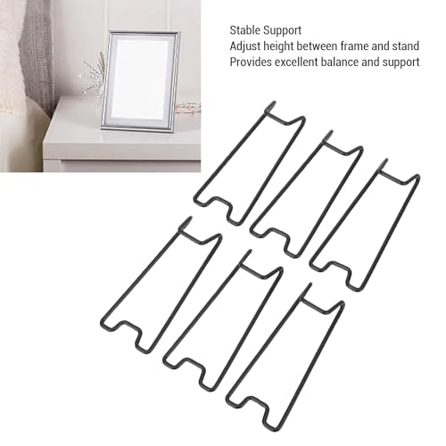 Alomejor Picture Holder, Picture Frame Easel Brackets Iron Photo Holder Stand with Adhesive Patches for 15 to 26cm Height Frames Artwork Display by Alomejor - Image 6