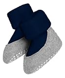 FALKE Unisex Baby Cosyshoe Schurwolle Rutschhemmende Noppen HP Hausschuh-Socken, Blau (Marine 6120), 19-20