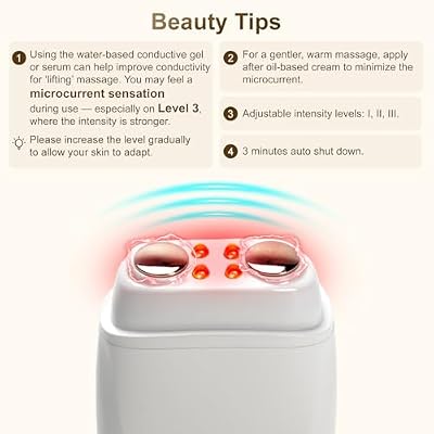 Aphrona Galvanic Spa - Facial Toning Device - Micro-Current Gua Sha face Tone Device - Skin Firming - FDA Cleared Facial Massager