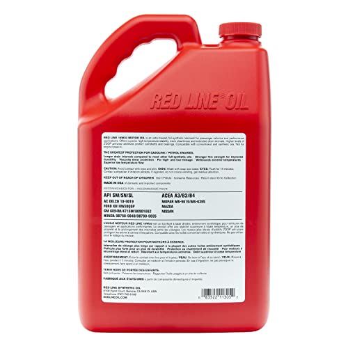 Red Line 11305 SAE 10W30 Fully Synthetic Motor Oil - Gallon (4 Pack)