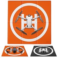 SYMIK LP500 Drohnen Landeplatz Faltbar 20’’/50cm, Beschwerter doppelseitiger wasserdichter 2x3 schnell faltbar Drone Landing Pad für DJI Mini 4 Pro/3/Mini 4K/Mini 2 SE/Air 3/Flip/Neo/Mavic 4 Pro