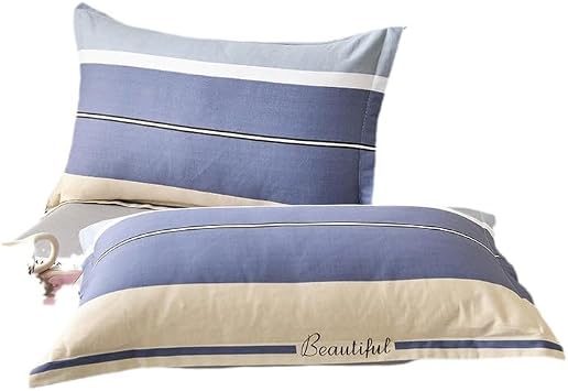100% Cotton Pillowcase 48x74cm Random Color/Pattern Soft Breathable Standard Size Pillow Cover