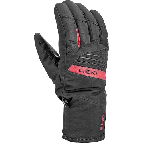 Gants Unisexes Space GTX LEKI Gants Ski Chauds Noirs Rouges 10.5