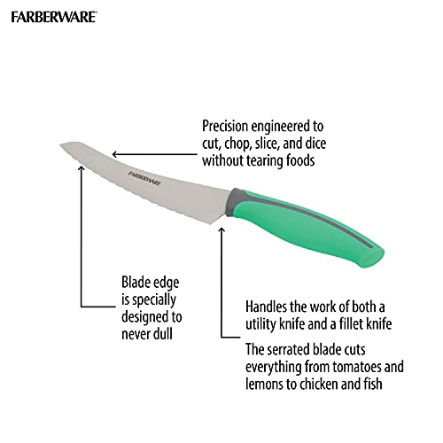 Farberware 5275838 Soft Grip Serrated Utility Knife thumb #3