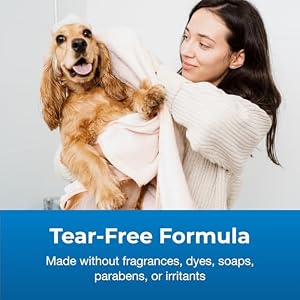 Pet-Ag Fresh ’n Clean Soothing & Sensitive Pet Shampoo - 18 oz - Hypoallergenic & Tearless Pet Shampoo for Dogs, Cats & Small Animals with Aloe & Vitamin E - Fragrance Free Pet-Ag Fresh ’n Clean Soothing & Sensitive Pet Shampoo – 18 oz – Hypoallergenic & Tearless Pet Shampoo for Dogs, Cats & Small Animals with Aloe & Vitamin E – Fragrance Free