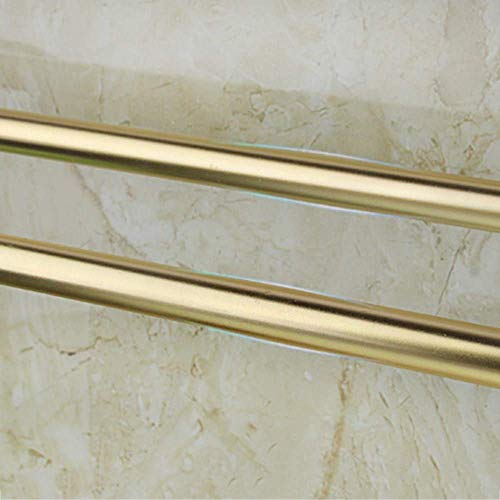 Étagère de salle de bain en aluminium or 58 cm sans perçage - 6