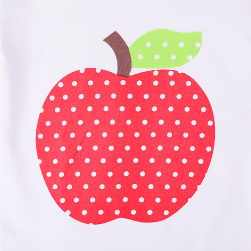 Image of Toddler Girls Back to School Pencil Outfits Set Ruffle T-Shirt Dress and Pants Outfit Set 3-8Years