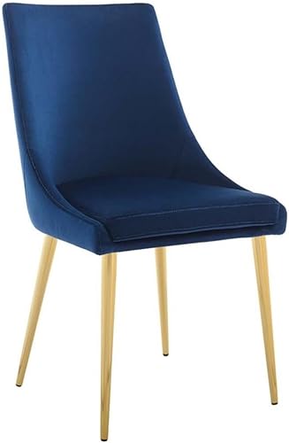Miniatura 21 de Modway Viscount Performance - Sillas de comedor de terciopelo, juego de 2, color dorado marfil Marfil,Carbón vegetal,Negro -,Azul,Coñac,Rosa (Dusty