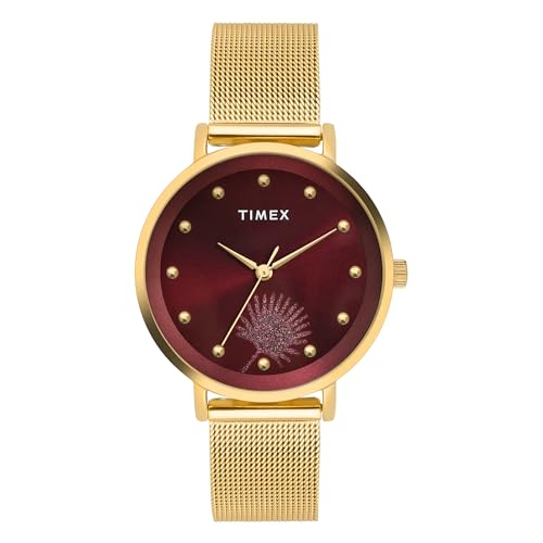 Image of TIMEX Analog Watch for Woman with Round Dial & Water Resistant Women's Wrist Watches