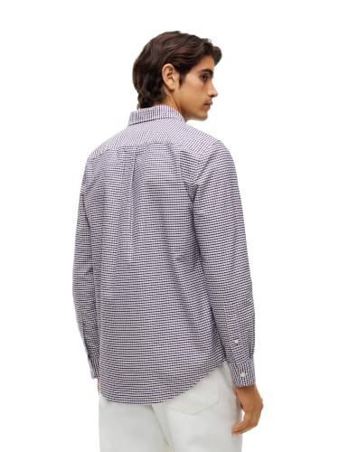 Image of Tommy Hilfiger Men's Long Sleeve Oxford Shirts in Regular Fit, Men's Button Down Shirts, Also Available in Big and Tall