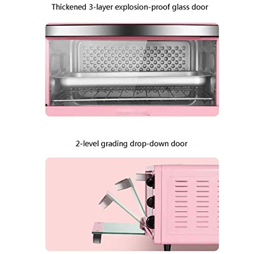 LYKYL Mini 14L Toaster, Multi- functie roestvrijstalen afwerking met Timer- Toast- Bake- Broil Instellingen, Natural… - Image 5