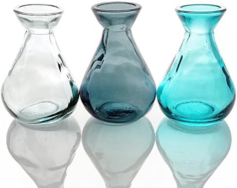 Grehom Recycled Glass Bud Vase (Set of 2) - Classic (Green);10 cm Vase