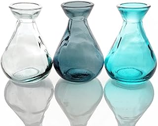 Grehom Recycled Glass Bud Vase (Set of 2) - Classic (Green);10 cm Vase
