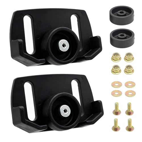 NIMTEK 2 Pcs 490-241-0038 Snowblower Rolling Skid Shoes with Hardware Kits for Craftsman MTD Cub Cadet Fits Most 2-Stage and 3-Stage Snow Thrower Snowblowers