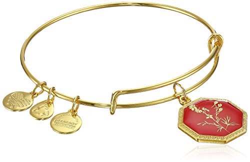 Alex and Ani Neptune's Protection Larkspur Gold-Tone Expandable Wire Bangle Bracelet