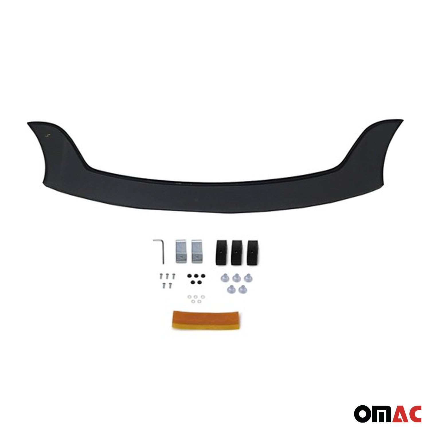 OMAC Cofano Deflektor Steinschlagschutz compatibile con FIAT 500L 2013-2024 Plastica 1 Pz