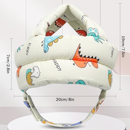 REFLYAWAY Baby Head Protector Baby Helmet for Crawling Walking, No Bumps Safety Head Adjustable Protective Cap for Walking, Playing (Style 2) - Thumbnail 5