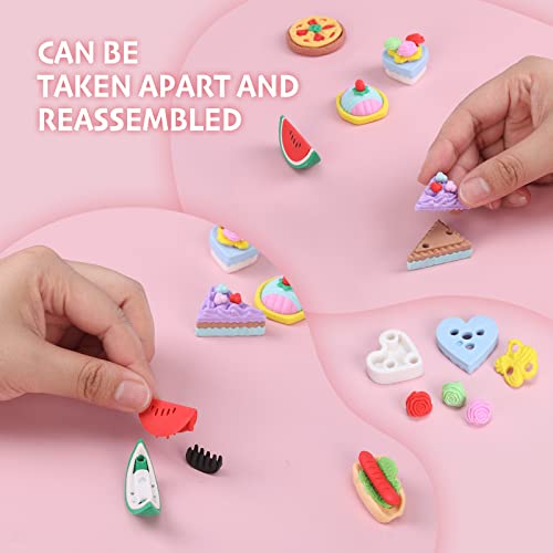 100 Pack Erasers For Kids, Animal Erasers For Kids Bulk, Desk Pets For Kids Classroom Rewards, 3D Mini Erasers Cute Erasers For Treasure Box Prizes, Pull Apart Erasers Puzzle Erasers #TOP2