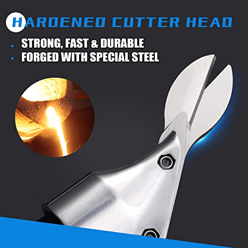 Newtry 2600Rpm Pneumatic Metal Shear Cutter 2-Blade Pneumatic Scissor Metal Stainless Steel Sheet Metal Cutting Tools Industrial Air Cutter For Iron, Aluminum Sheet, Screen Mesh #TOP5
