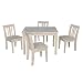 International Concepts Table With 4 San Remo Juvenile Chairs, Unfinished