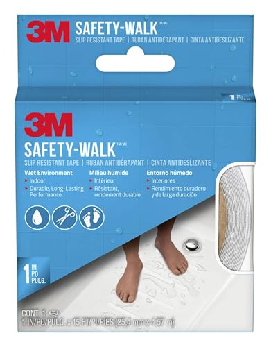 3M Safety-Walk Slip Resistant Tape, White, 1-In. x 15-Ft. -280W-R1X180