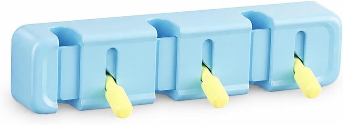 Cord Management for Desktops, Wire Clips for Home and Office, Cable Management, Blue with Yellow Rods