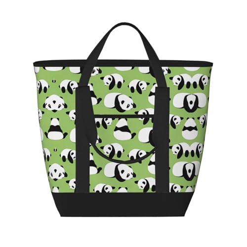 Sac fourre-tout isotherme panda idéal pour pique-nique, travail et voyages