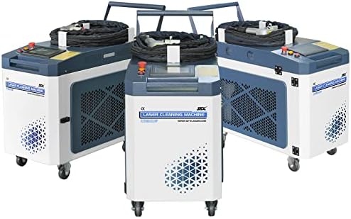 1500W Handheld Laser Cleaning Machine for Metals with Rust Paint Oil Dirt Stains Coating Graffiti Oil Removal Laser Cleaner Water Cooling Integrated Fiber Laser Cleaning Machine 220V Single Phase