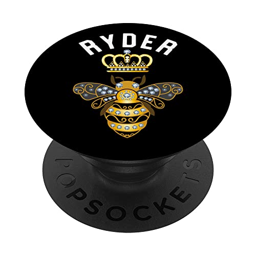 Ryder Name Ryder Cadeau d'anniversaire Reine des abeilles Ryder PopSockets PopGrip Interchangeable