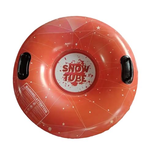 Snow Sledding Tube with Handles for Family Fun in Winter, Red