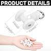 Barydat 150 Pcs Curtain Track Gliders Dual Wheel Plastic Mute Rollers for Ceiling Drapes & Room Dividers Plastic Shower Rail Hooks Compatible with Most Tracks Easy Install