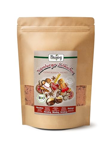 Biojoy Mezcla de especias ecológicas para Lebkuchen de Núremberg (500 g), apta para hornear, sin aditivos