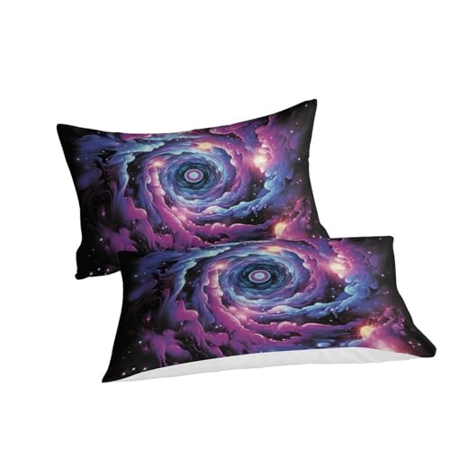 Housses de couettes galaxie 3D parure de lit microfibre grand format